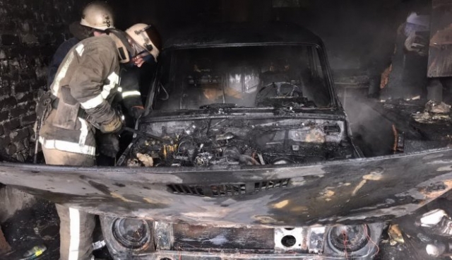 Пожар в гаражном кооперативе – пострадал мужчина