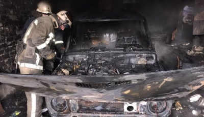 Пожар в гаражном кооперативе – пострадал мужчина