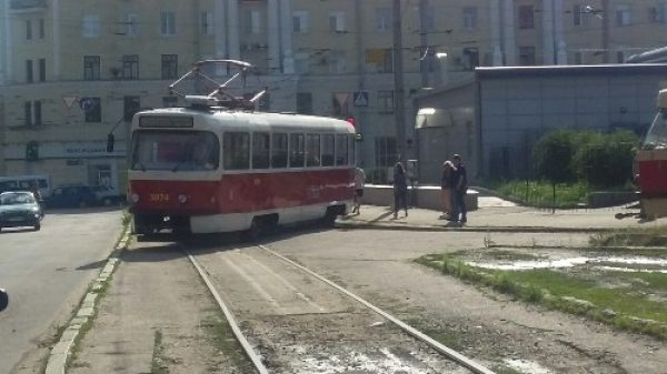 Очередной трамвайный дрифт в Харькове (ФОТО)
