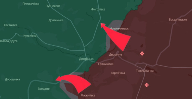 Российские оккупанты на лодках форсировали Оскол возле села Масютовка