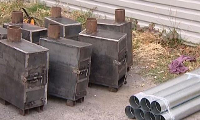 Бойцам Нацгвардии переданы печи-буржуйки