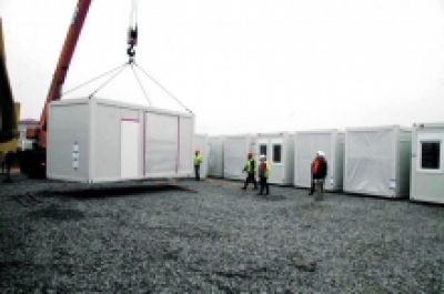 Немецкий журналист ознакомилась с модульным городком