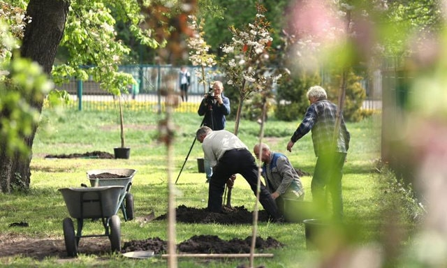 В ботаническом саду ХНУ им. В. Каразина появилась аллея сакур в честь погибших каразинцев