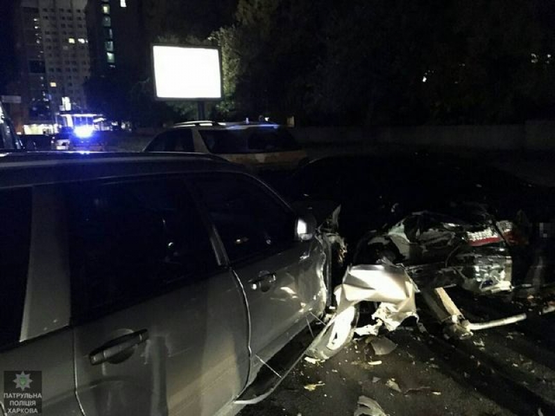 Пьяный водитель устроил ДТП в центре Харькова