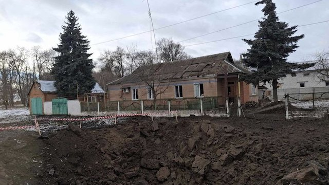 Россияне повредили часовню УГКЦ в поселке Золочев