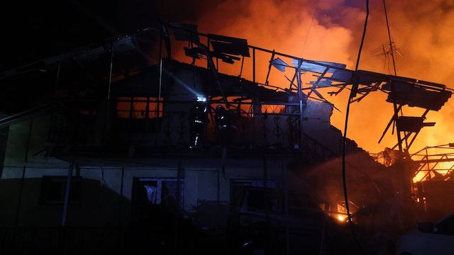 Ночью оккупанты выпустили по Харькову 10 дронов-камикадзе