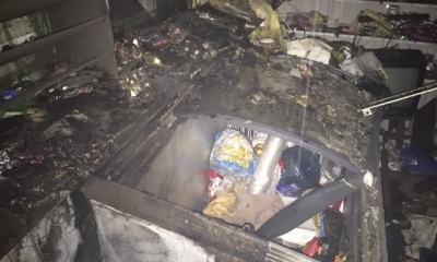 Ночной пожар на Павловом Поле – сгорел киоск