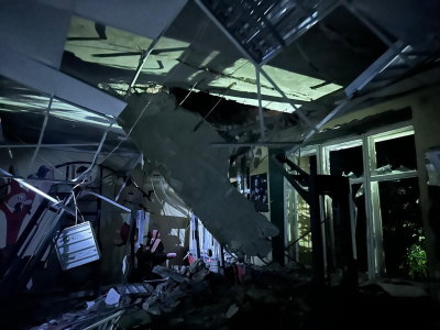 Захватчики атаковали Дом культуры в селе Должик