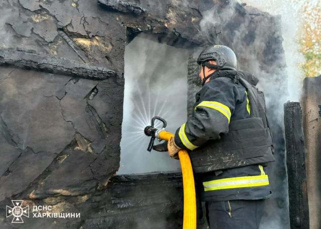 В Малом Бурлуке вражеский обстрел и пожар уничтожили жилой дом