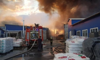 Два масштабных пожара произошло вчера в области