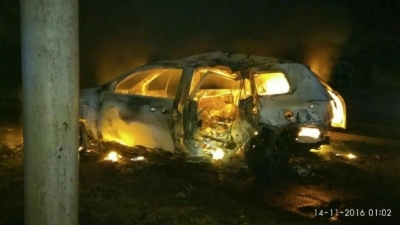 В Харькове в ДТП сгорел автомобиль, есть жертвы