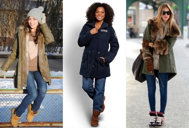 Парка женская: как подобрать и с чем носить (фото)