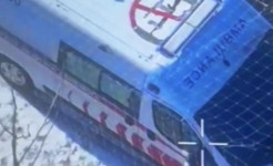 Российские террористы дважды атаковали машину скорой помощи